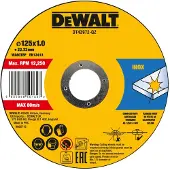 DeWalt DT43972-QZ Doorslijpschijvenset - 10 stuks in Metalen Bewaarblik - 125 x 1,0 mm - INOX & Staal - Superdun - Voor Haakse Slijper - Professionele Slijpschijven - 5054905245689