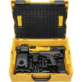 Rems Mini Press 14V ACC Basic Pack draadloze radiaalpers 14,4 V 22 kN ( 578013 R220 ) + 1x herlaadbare batterij 2,5 Ah + lader + L-Boxx