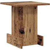 vidaXL Bijzettafel Oudhout 35,5 x 35 x 40 cm Bewerkt hout