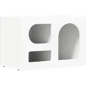 vidaXL TV Kast ELST 60 x 35 x 40 cm Wit Bewerkt hout