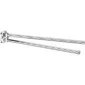 Aqualine Rumba - Dubbele handdoekhouder, lengte 46 cm, chroom RB121
