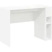 vidaXL Bureau Wit Bewerkt hout 109 x 50 x 78 cm