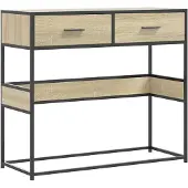 vidaXL Wandtafel 90x35x80 cm bewerkt hout sonoma eikenkleurig