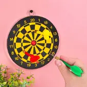 Ootb Mini dartbord met 3 darts - Klein dartbord van 15 cm