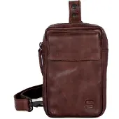 Spikes & Sparrow Sling Bag / Cross Body Harris Donker Bruin