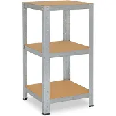 Shelfplaza HOME metalen stellingkast - 90x60x60 cm - verzinkt - 3 planken
