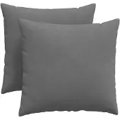 vidaXL Zitkussens 2 pcs Donkergrijs 45 x 45 cm Stof