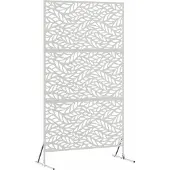 Syfax Privacyscherm 100 x 50 x 180 cm Roestvrij staal zilver