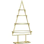 vidaXL Metalen kerstboom met standaard Goud 60 cm Poedercoated staal