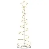 vidaXL LED-kerstboom 120 LEDs warm wit 180 cm