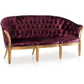 AEA Sofa Dreisitzer Couch Klassische Polster 3 Sitzer Leder Couchen Samtsofa