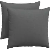vidaXL Zitkussens 2 st Stof Donkergrijs 50 x 50 cm