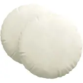 vidaXL Zitkussens 2 st Fluweel Crème Ø 80 x 29 cm