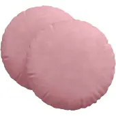 vidaXL Zitkussens 2 st Fluweel Roze Ø 80 x 29 cm