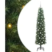 vidaXL Kunstkerstboom Groen 180 cm PVC en Staal en Kunststof