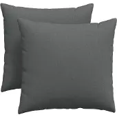 vidaXL Zitkussens 2 st Stof Donkergrijs 45 x 45 cm
