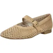 Paul green Ballerina met riempjes donkerbeige
