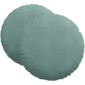 vidaXL Zitkussens 2 st Fluweel Zeegroen Ø60 x 21 cm