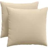vidaXL Zitkussens 2 pcs Crème 50 x 50 cm Stof
