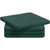 vidaXL Zitkussens 4 st Fluweel Donkergroen 40 x 40 x 3 cm