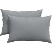 vidaXL Zitkussens 2 st Stof Lichtgrijs 60 x 40 cm