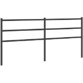 Super Merchant Vervangend hoofdbord 193 cm metaal zwart