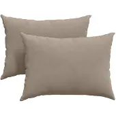 vidaXL Zitkussens 2 st Stof Taupe 70 x 50 cm