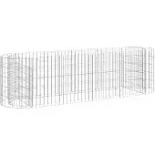 vidaXL Gabion plantenbak verhoogd 190x50x50 cm gegalvaniseerd ijzer