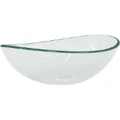 vidaXL Wasbak 54,5x35x15,5 cm gehard glas transparant