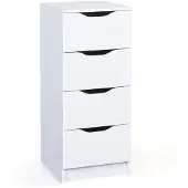 Ebuy24 Wung kommode 4 lades wit.