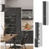 Vicco R-Line Apotheekkast – 30 cm Antraciet Hoogglans