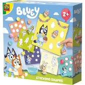 SES Creative Bluey-vormen plakken - Knutselset - Vormen leren herkennen