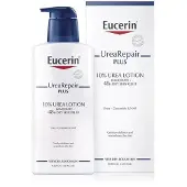 Eucerin UreaRepair Plus Lotion 10%, Toner, voor dames, hydraterend, voor droge huid, 400 ml, verpakt in een pompflacon