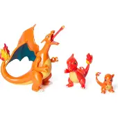 Jazwares Pokémon Evolution Multi Set - Charmander, Charmeleon en Charizard