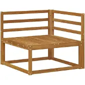 vidaXL Buitenhoekbank Naturel 83 x 83 x 73 cm