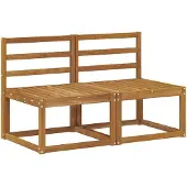 vidaXL 2 Stuk Buiten Midden Sofa Massief Acacia Hout Naturel