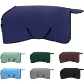 vidaXL Paardendeken Marineblauw 115 cm Polyester Fleece