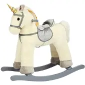 Bino Swing Unicorn, wit