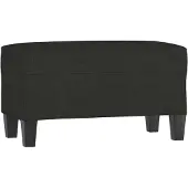vidaXL Bankje 70x35x41 cm stof zwart