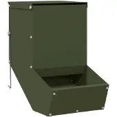 vidaXL Konijnenvoerbak Olijfgroen 17,5 x 26 x 28,5 cm 1,5 kg