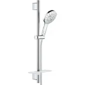 GROHE Rainshower SmartActive - Doucheset - handdouche130 9,5 l/min, 3-jets, douchestang 60 cm en doucheslang, chroom 26575000