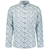 No-excess Overhemd pastelblauw / donkerblauw / stone grey / wit