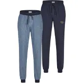 Phil&Co. Pyjamabroek ' Classics ' blauw denim / donkerblauw