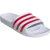 Adidas Muiltjes 'ADILETTE AQUA' donkerrood / wit