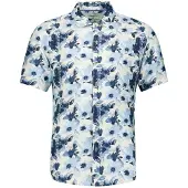 No-excess Overhemd navy / lichtblauw / offwhite