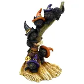 Puckator Heksen Zwarte Kat Climbing Broomstick