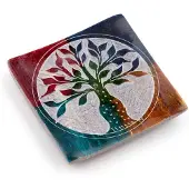 Puckator Tree of Life Zeepsteen Wierookhouder Schaaltje