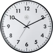 Nextime nXt New – Wandklok – 40 cm – Plastic – Zwart – Stil