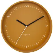 Nextime - 3305YL - Wandklok - 30cm - gelb - Berlin