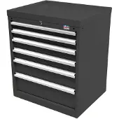 HBM 6 laden Profi Gereedschapskast 72 x 58 x 80 cm Zwart